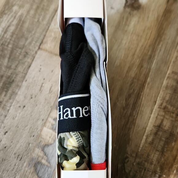 Hanes Originals Men's Stretch Briefs Black Camo Gray Moisture Wicking 3 Pack SM - Picture 5 of 8